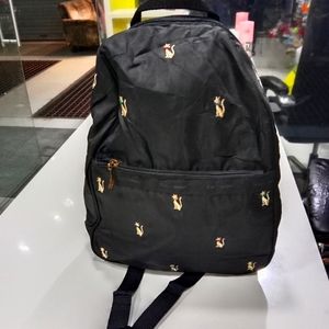 Cute kitty embroiderd bagpack